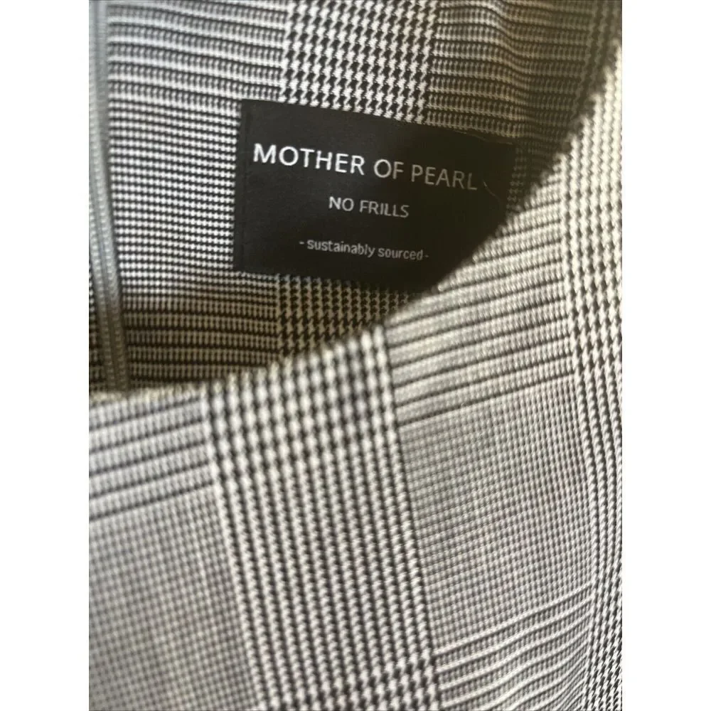 Mother Of‎ Pearl Amanda Prince of Wales Check Print Dress NWT Women's US Size 6